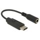 Delock 65842 Audio adapter USB Type-C male > Stereo Jack female 14cm