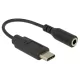Delock 65842 Audio adapter USB Type-C male > Stereo Jack female 14cm