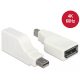 Delock Adapter, mini Displayport 1.2-es csatlakozódugó > Displayport-csatlakozóhüvely, 4K, 90 fokban