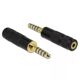   Delock 4,4 mm-es, 5 tűs sztereó jack apa   2,5 mm-es, 4 tűs sztereó jack anya átalakító