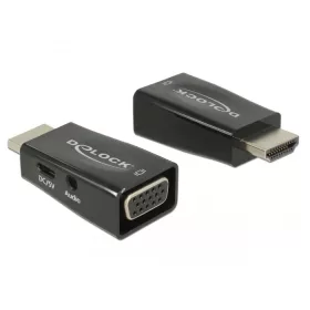 Delock 65901 HDMI-A dugó > VGA hüvely adapter audióval
