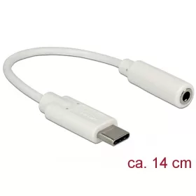   Delock Audio Adapter USB Type-C  bemeneti > Stereo Jack kimeneti 14 cm