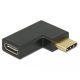 Delock 65915 USB 10 Gbps (USB 3.1 Gen 2) USB Type-C csatlakozó > csatlakozó ívelt, bal / jobb