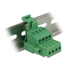   Delock Sorkapocs blokk készlet DIN sínhez 4 tűs csavarzárral (65936)