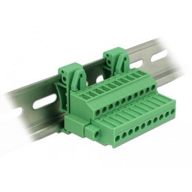   Delock Sorkapocs blokk készlet DIN sínhez 10 tűs csavarzárral (65941)