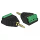 Delock Adapter Stereo jack 3,5 mm-es csatlakozó   sorkapocs blokk 5 tűs (65947)