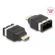 Delock HDMI autóipari adapter HDMI-E anya HDMI-A dugóhoz, 4K 60 Hz (65963)