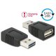 Delock Átalakító EASY-USB 2.0-A apa USB 2.0-A anya, csak töltéshez