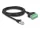 Delock RJ45 Kábel Cat.6 apa - Terminal Block Adapter 1 m 2-rész (65977)