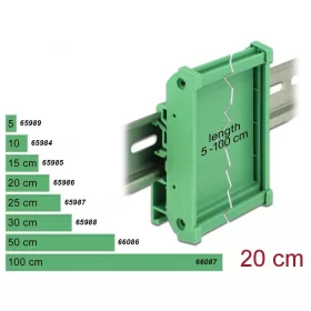 Delock Laprögzítő 20 cm hosszú DIN Rail-ekhez (65986)