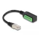 Delock RJ45 Kábel Cat.5e apa - Terminal Block Adapter 21,5 cm (66052)