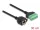 Delock RJ45 kábel Cat.6 anya - Terminal Block Adapter beépíthető, 30 cm hosszú, 2 részes (66054)