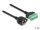 Delock RJ45 kábel Cat.6 anya - Terminal Block Adapter beépíthető, 1 m hosszú, 2 részes (66055)