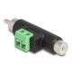 Delock RCA apa és RCA anya - Terminal Block Adapter (66056)
