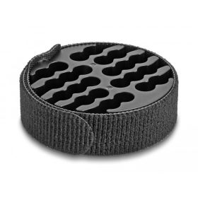 Delock kábelrendező tépőzárral fekete (66057)