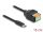 Delock ?USB Type-C 2.0 kábel apa - terminal block adapter lenyomó gombbal 15 cm (66066)