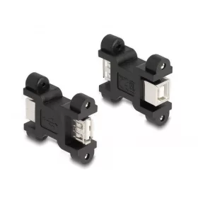   Delock USB 2.0 adapter A típusú anya-B típusú anyához csavaros csatlakozással