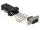 Delock Fekete Sub-D 9-tűs apa  RJ45 anya összekötő adapter (66166)