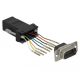 Delock Fekete Sub-D 9-tűs apa  RJ45 anya összekötő adapter (66166)