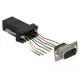 Delock Fekete Sub-D 9-tűs apa  RJ45 anya összekötő adapter (66166)