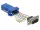 Delock Kék Sub-D 9-tűs apa  RJ45 anya összekötő adapter (66167)