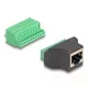 Delock RJ50 anya - Terminal block adapter nyomógombbal