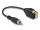 Delock RCA kábel apa - Terminal Block Adapter lenyomó gombbal 15 cm (66254)