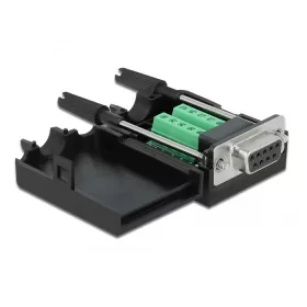   Delock Sub-D 9 tűs adapter anya - 10 tűs kapocstest házzal