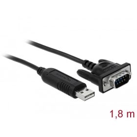 Delock USB 2.0 - soros RS-232 kábel (66282)