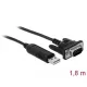 Delock USB 2.0 - soros RS-232 kábel (66282)