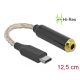Delock Audio adapter USB Type-C  apa   4,4 mm 5-tus sztereo jack anya 12,5 cm (66302)