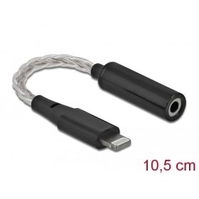   Delock Audio Adapter 8 tus Lightning  apa   3,5 mm 4 tus sztereo jack anya 10,5 cm