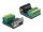 Delock Sub-D 9 tűs adapter anya - 9 tűs nyomógombos Terminal Block (66322)