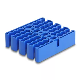 Delock Kábel rendező 24 kábelbemenettel kék (66325)