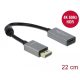 Delock Aktív DisplayPort 1.4 - HDMI kábel 4K 60 Hz 22cm (66436)