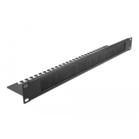 Delock 19  kábelrendező fésűs panel 1U, fekete