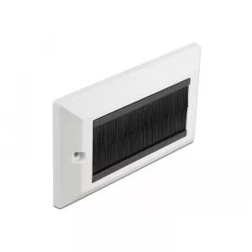   Delock Kábelrendező keret fekete fésűsávokkal 146 x 86 mm (66492)