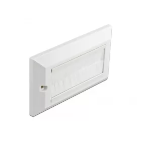   Delock Kábelrendező keret  fésűsávokkal 146 x 86 mm fehér (66496)
