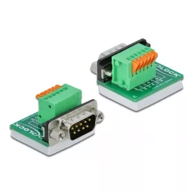   Delock D-Sub 9 apa - sorkapocs átalakító felfelé billentő gombbal (66554)