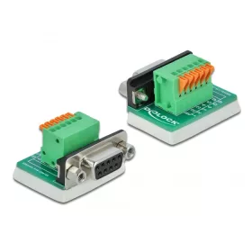   Delock D-Sub9 anya - sorkapocs átalakító felfelé billentő gombbal (66556)