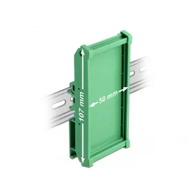   Delock Laprögzítő (107 mm) 5 cm hosszú DIN Rail-ekhez (66572)