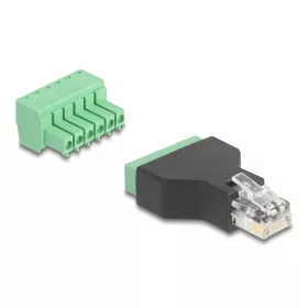   Delock RJ12 apa - Terminal Block Adapter 6 tűs 2-részes (66590)