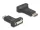 Delock Adapter DisplayPort 1.1-dugós csatlakozó   DVI-csatlakozóhüvely passzív fekete (66615)