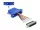 Delock Kék D-Sub 25-tűs apa  RJ45 anya összekötő adapter (66648)