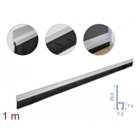   Delock 40 mm hosszú, egyenes kefeszalag 1 m hosszú alumínium foglalattal (66651)