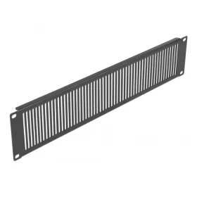   Delock 19  hálózati kabin panel hosszanti ventiláló nyílásokkal 2U fekete (66671)