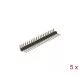 Delock Tűfejléc 20 tűs, 2,54 mm-es osztással, 1 soros, szögletes, 5 db. (66696)