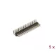 Delock Tűfejléc 20 tűs, 2,54 mm-es osztással, 2 soros, szögletes, 5 db. (66702)