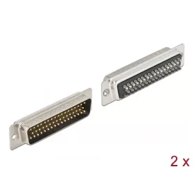   Delock D-Sub HD 50 tűs apa fém, forrasztható változat 2 db. (66705)