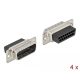Delock D-Sub 15 tűs krimpelhető apa, fém 4 db.